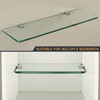 8 x Adjustable Glass Brackets Supports, 5mm -8mm Glass Shelf