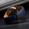 BISONSTRAP Watch straps with quick release, texture leather watch strap