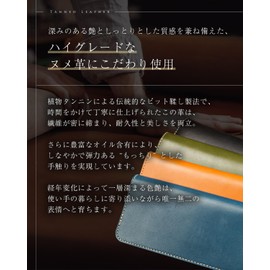 Tochigi Leather Men's Long Wallet, Genuine Leather, Made in Japan, YKK Zipper, Round Zipper, Large Capacity, Tanned Leather, Crafted by Top Leather Artisans, Camel