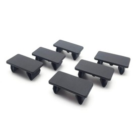 6 Pcs Rocker Switch Panel Cover Hole Cover for Empty Slot Black Plastic