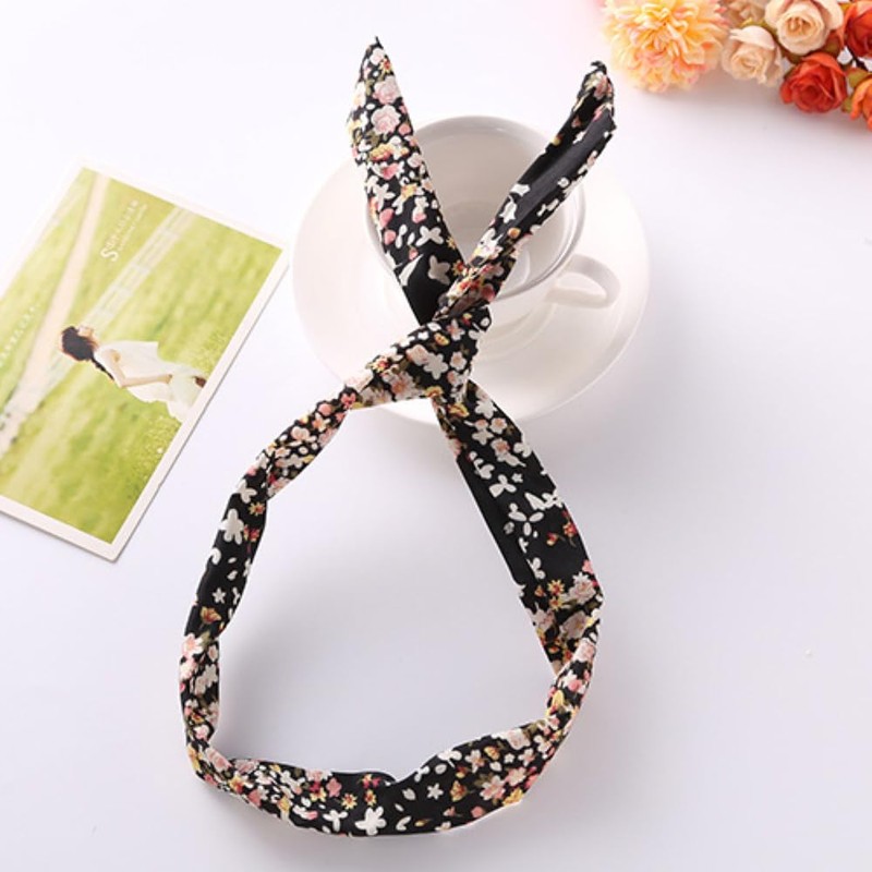 Pack of 3 Women's Headband with Wire, Adjustable Headbands, Non-Slip