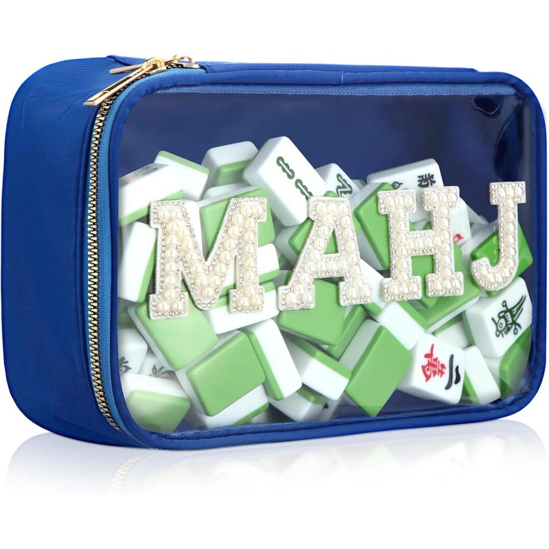Embroidered Letter Unisex Waterproof Stowable Large Capacity Customized Mahjong Bag