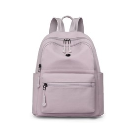 YUESITE Women's Backpack Waterproof Nylon Casual School Bag Daypack Lightweight Travel Backpack Mini Backpack Elegant Lightweight Backpack Handbag for Everyday Travel School Leisure Shopping TaroPurple