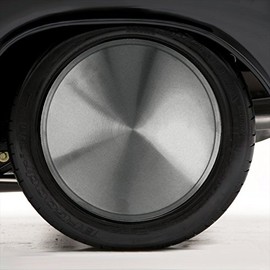 Set of Four 14' Polished Stainless Steel Hubcap Wheel Covers (Push-on)