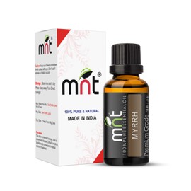 MNT Myrrh Essential Oil 100% Pure Natural & Undiluted Therapeutic Grade & Aromatherapy For Skin Care & Hair Care (15ML)