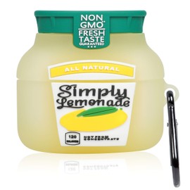 Oqplog for Airpod Pro 2019/Pro 2 Gen 2022 Case - Yellow Lemonade,Food Design Cute 3D Cartoon Funny Kawaii for Airpods Pro Soft Silicone Cover Cool Air Pods Pro Cases for Girls Women Boys Girly Teen