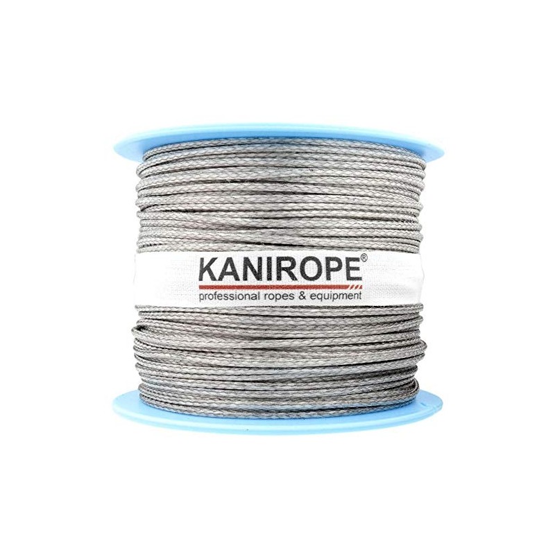 Kanirope® Dyneema Rope PRO 2 mm 100 m Silver 12-Way