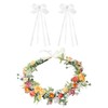 1 Pastoral Style Headband, 1 Pair Of Lace Headbands, Flower