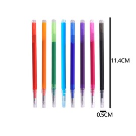 JIADEXIN Erasable Pens Pack of 8 Universal Neutral Pens for School Supplies Office Supplies Can Be Used as Student Gift 0.7 mm Thermal Ink 8 Colours Interchangeable
