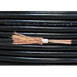 iStrand 25m Premium Copper Black RG58 A/U 50 Ohm Stranded Coax Coaxial Cable CB Radio Ham Aerial