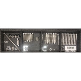 Stainless Cycle Honda Sl125  Sl100 1971 1972 1973 Stainless Bolt Screw Engine Polished Set Kit