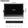iPoster 7" Split 2 Screen DVR Monitor BSD 2x Metal