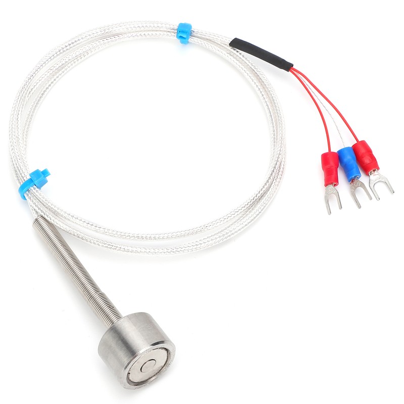 PT100 Magnetic Temperature Sensor Waterproof Adsorption Thermistor -60 to +150℃(5meters