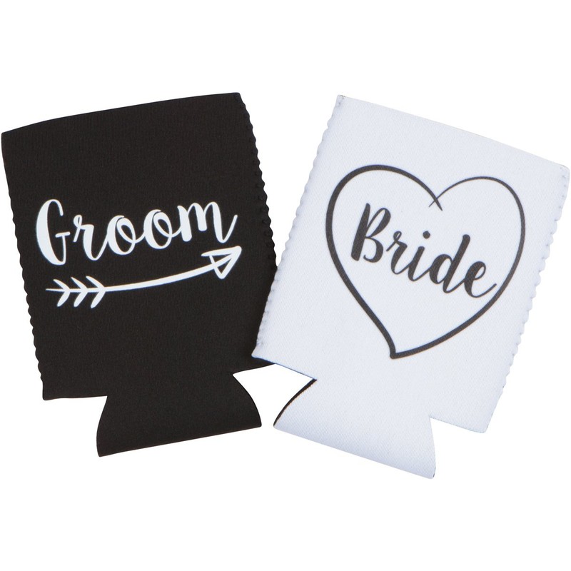 Cute Wedding Gifts - Bride and Groom Novelty Can Cooler