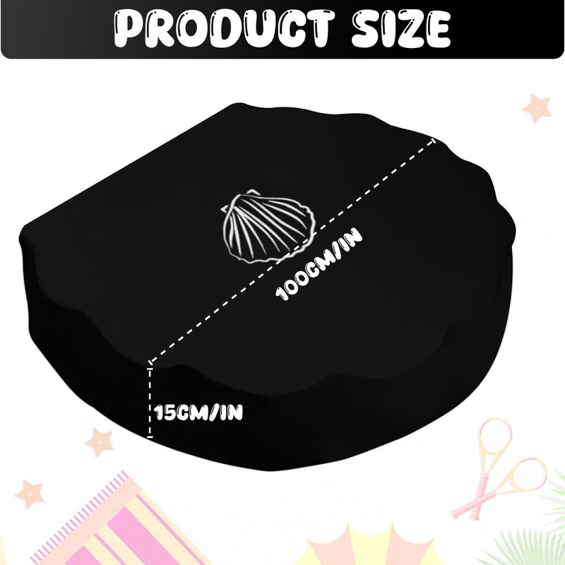 TOPJOWGA Sand Shell Cover, 100 x 15 cm Sandpit Cover,