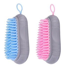 Beavorty 2pcs Scalp Massager Brush Head Massage Brush for Detangling Hair Scalp Cleaning Tool Random Color