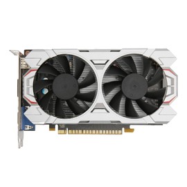 Desktop Graphics Card 2GB DDR5 128bit 928/5400MHz PCI Express 3.0 X16 DVI VGA HD Dual Cooling Fan Gaming Video Card