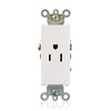 Leviton 15 Amp, 125 Volt, Decora Plus Single Receptacle, Straight
