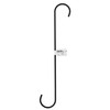 Wake Industry Kabette Wall Storage S-Shaped Hook, Black, 11.8 inches