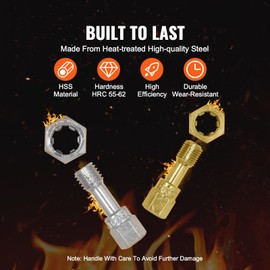 Happybuy 61-Piece Thread Chaser Set, UNC UNF and Metric Thread Restorer Tool, Rethreading Tool Kit with 28 Taps 28 Dies 3 Thread Files Storage Case, Heat Treated Steel, for Mechanics DIY Enthusiasts