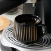 LUKA Ceramic Coffee Espresso Cups with Saucers Set with Metal