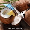 2 PCS Coconut Opener Tool Set Coconut Meat Remover Stainless