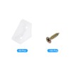 sourcing map 50Pcs 90 Degree Plastic Corner Braces, 20x15x20mm Nylon