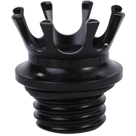 Lebonarie Harley Tank Cap Fuel Cap Softail Sportster 883 1200 Crown Style (Black)