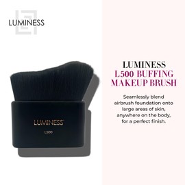 LUMINESS Large Body Makeup Brush - Perfect Body Brush for Tattoo Cover-Up & Self Tanning - Professional Kabuki Brush for Face, Neck, Body & Legs - Achieve Flawless, Streak-Free Coverage