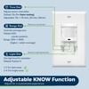 TOPGREENER in-Wall PIR Motion Sensor Light Switch, Motion Sensor Switch,