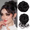 2PCS Messy Bun Hair Piece Tousled Updo Elastic Hair Bun
