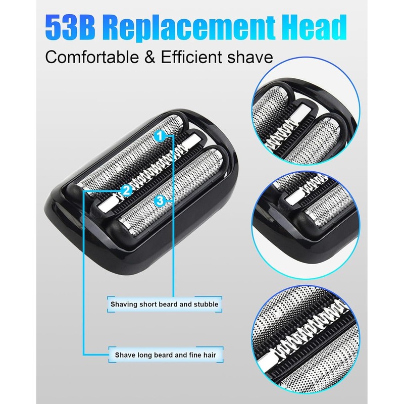 53B Replacement Razor Head Compatible with B***n Series 5/6 5020cs