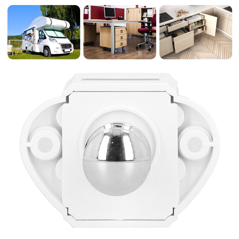 Push Button Catch RV Cabinet Latch Knob Keyless ABS for