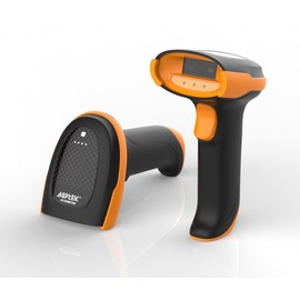 AGPTEK Kabelloser Handheld-Barcode-Scanner 2D-QR-Barcodescanner mit kabelloser Ladestation und leistungsstarkem Farbfülllicht-System