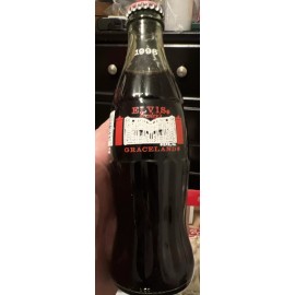 Coca-Cola Original Elvis Coca-Cola Wrapped In Graceland Tissue Paper Full Bottle RARE 1998