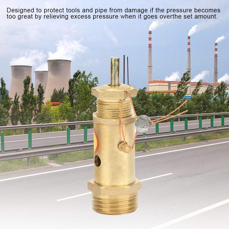 G1/2 Safety Valve Gas. Compressor Safety Valve. Pressure Relief Valve.