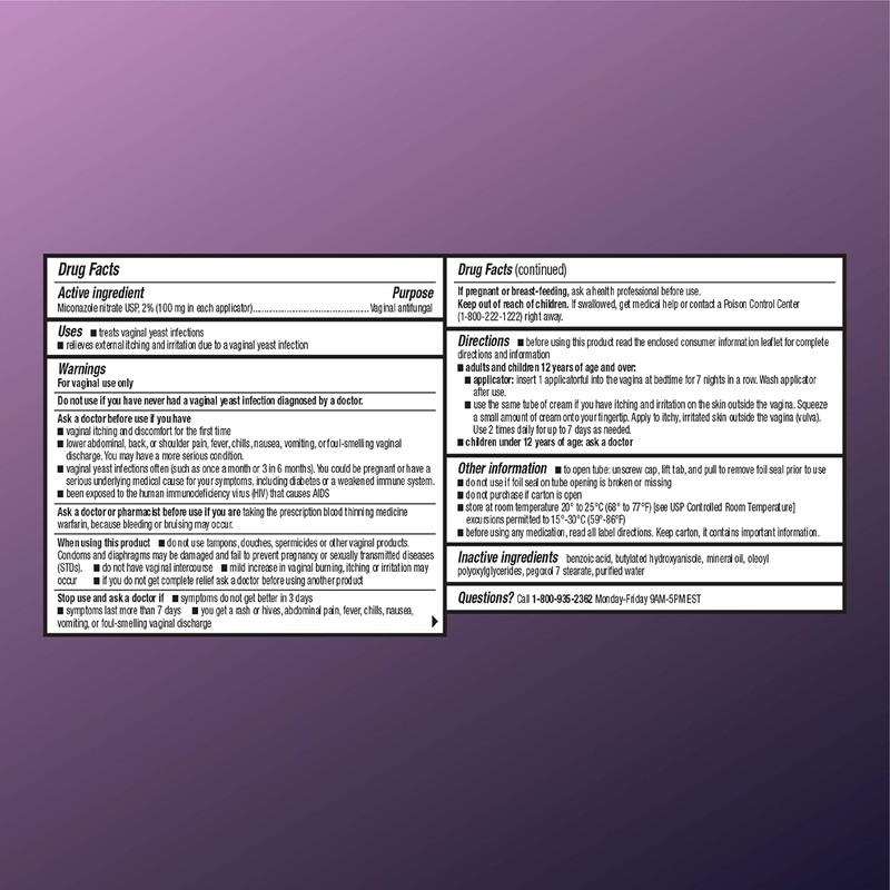 Quality Choice 7 Day Vaginal Cream 2% 1.59 Ounce (45g)