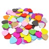 Multi Coloured 18mm Love Hearts Wooden Shabby Chic Craft Scrapbook
