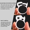 QUARKZMAN Pack of 2 Double Snap Grip Hose Clamps, Plastic