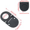 CHENJIN Flush Ring Pull 4Pcs Black Modern Flush Ring Pull