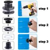 Qitdathn 4 PCS Rain Barrel Bulkhead Fitting kit with Plugs