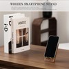 Silver & Style Wooden Smartphone Stand, Tabletop, Walnut, Interior, Stylish,