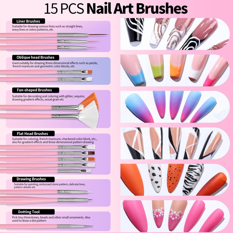 FANDAMEI Nail Art Tools, Nail Tools For Nail Art, Press