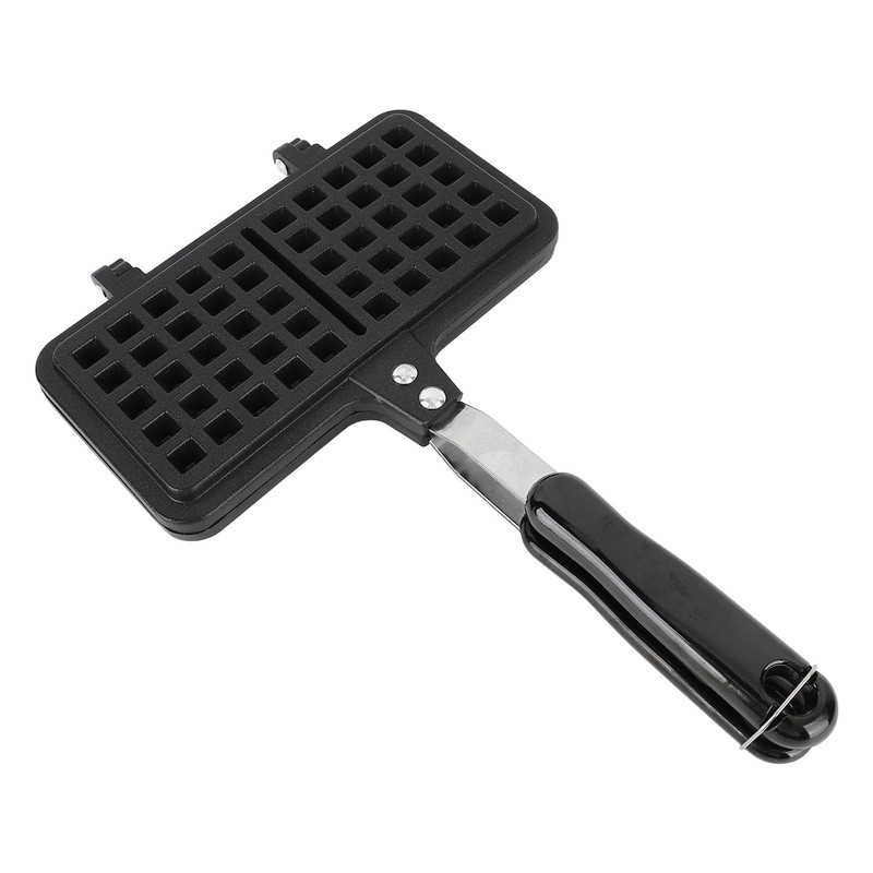 Double Waffle Baking Pan, Aluminum Stovetop Waffle Maker with Even