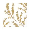 Caspari Berry Branches Paper Luncheon Napkins in White & Gold