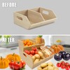 MinBoo Bamboo Stackable Pantry Storage Bins Potato and Onion Storage,Fruit