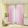 F-CHU Pink Net Curtains for Windows 72 drop Voile Curtains