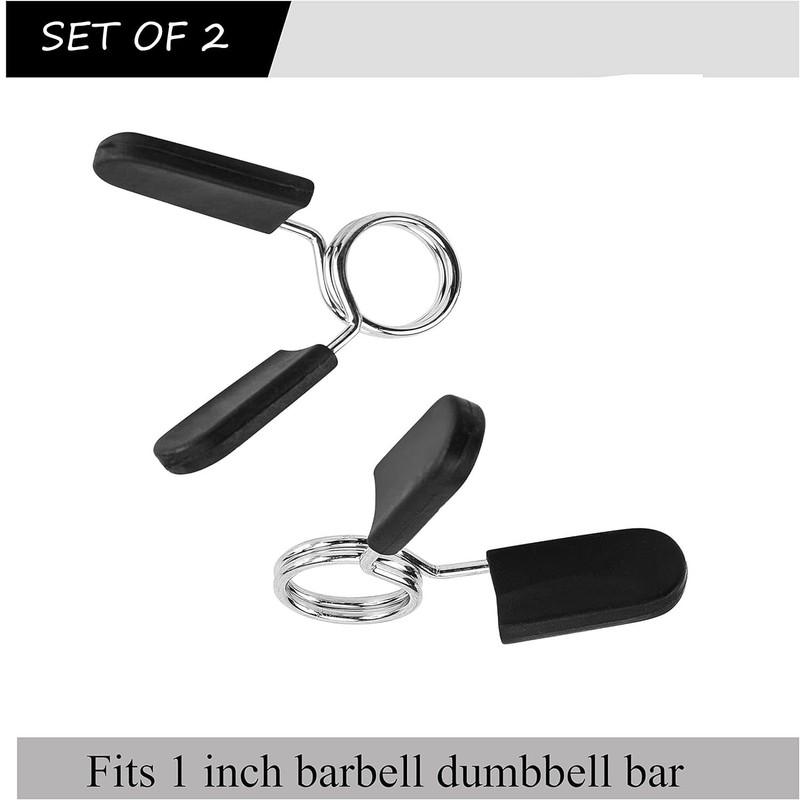 Dumbbell Spring Clips Barbell Collar Clamps 1 inch Dumbbell Circlips
