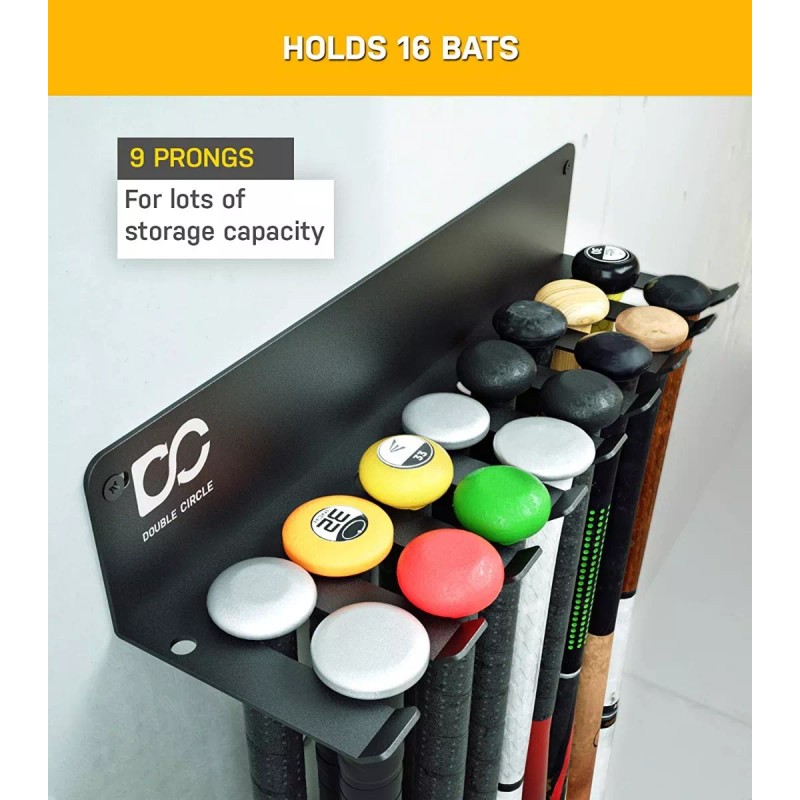 Double Circle Soporte Capacidad 16 Bates Para Colgar Pared O