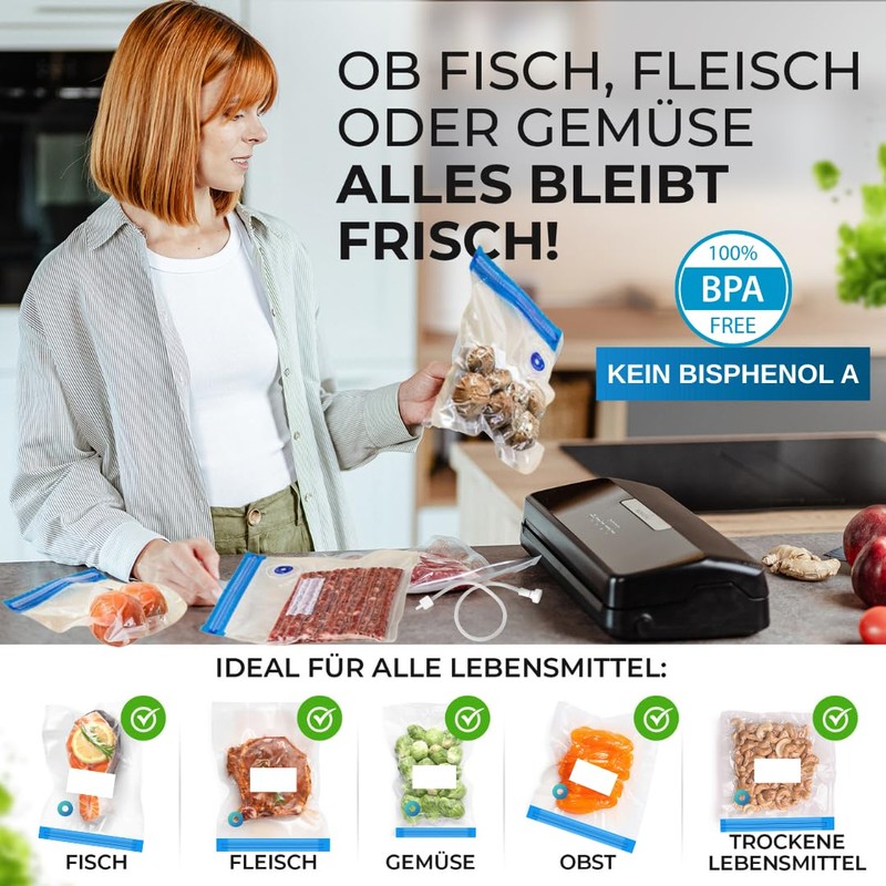Bachwerke 30 vacuum bags, vacuum bags for vacuum sealer foil